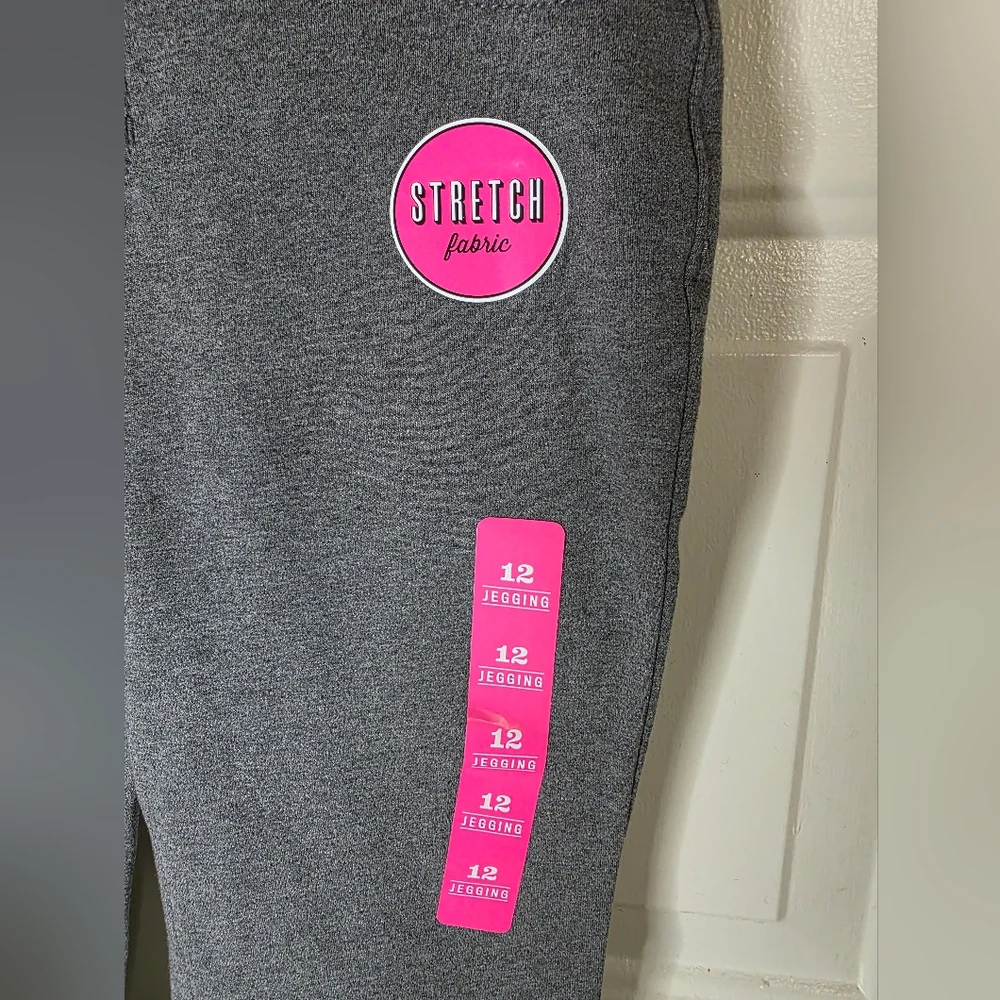 NWT Girls Children's Place Gray‎ Stretch Pants Size 12